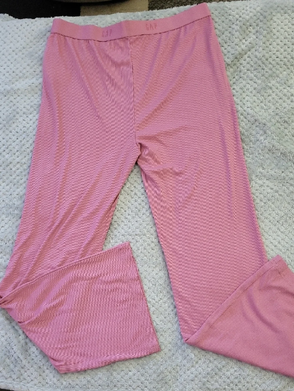 Nwt GAP Pink Ribbed‎ Lounge Sleep Pants Medium